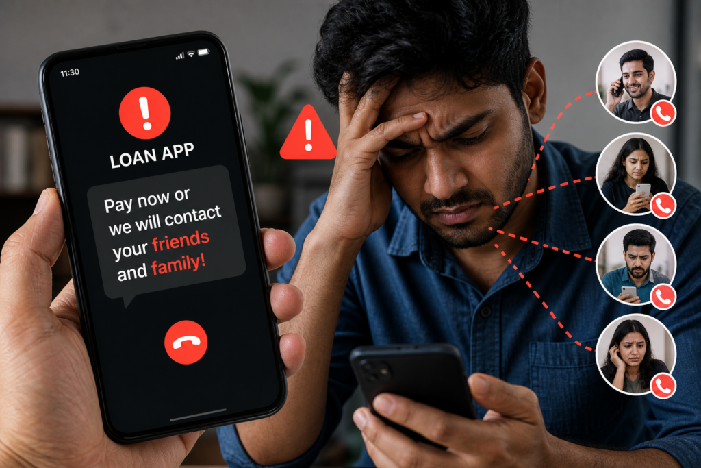 Loan app threatening to contact friends in India — what to do and your legal rights