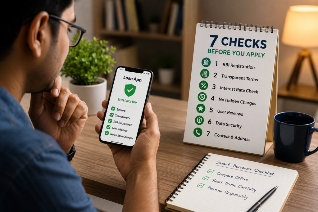 How to know if a loan app is trustworthy in India — 7 checks before you apply