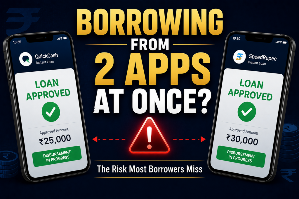 Can you take a loan from two apps at the same time in India — the risks and what actually happens